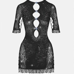 Miranda Rhinestone Bodycon Dress